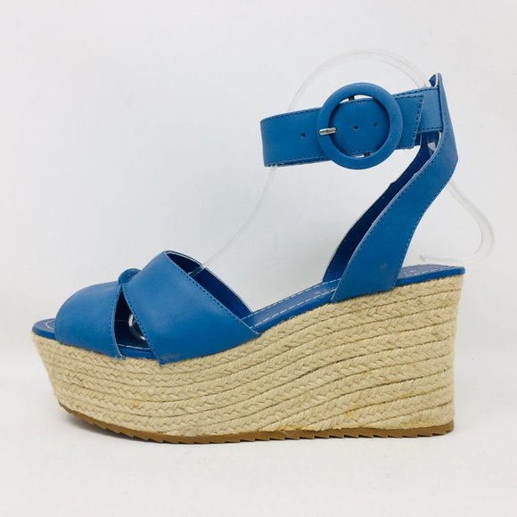 Alice Olivia Roberta Espadrille Wedges Umbrella Bl - Picture 7 of 12